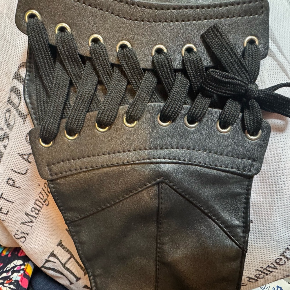 Torrid Black Lace-Up Corset Belt